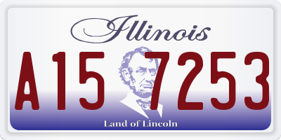 IL license plate A157253