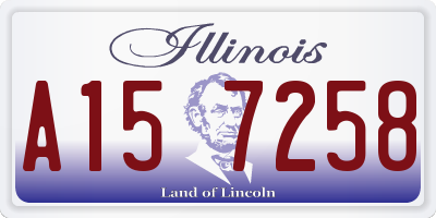 IL license plate A157258