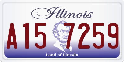 IL license plate A157259