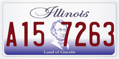 IL license plate A157263