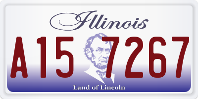 IL license plate A157267