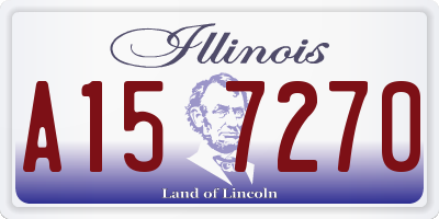 IL license plate A157270