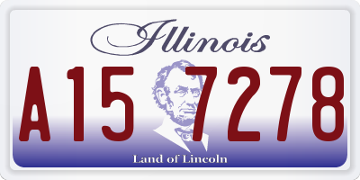 IL license plate A157278