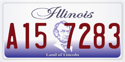 IL license plate A157283