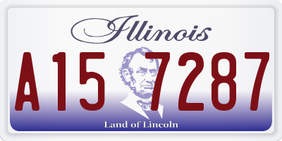 IL license plate A157287
