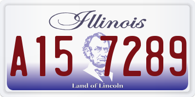 IL license plate A157289