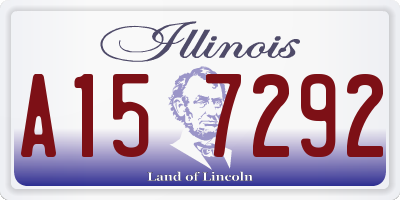 IL license plate A157292