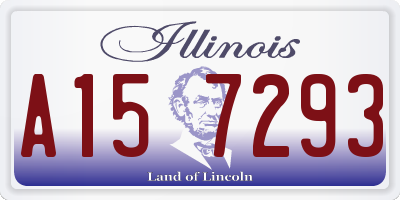 IL license plate A157293