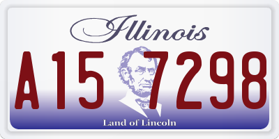 IL license plate A157298