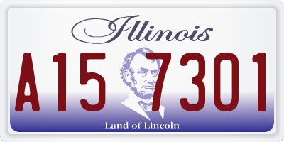 IL license plate A157301