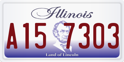 IL license plate A157303