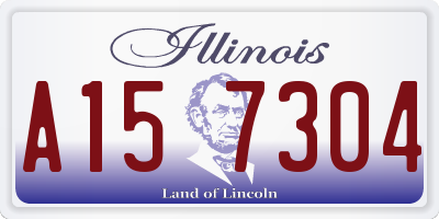 IL license plate A157304