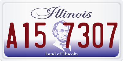 IL license plate A157307
