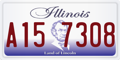 IL license plate A157308