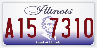 IL license plate A157310