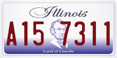IL license plate A157311
