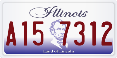IL license plate A157312