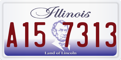 IL license plate A157313