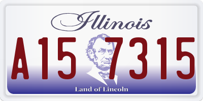 IL license plate A157315