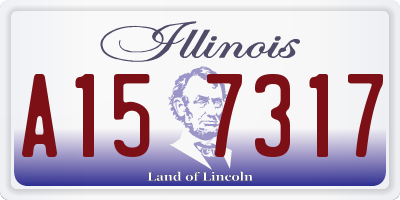 IL license plate A157317
