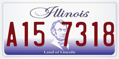 IL license plate A157318