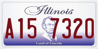 IL license plate A157320