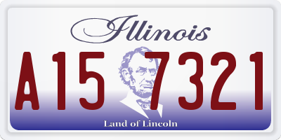 IL license plate A157321