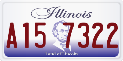 IL license plate A157322