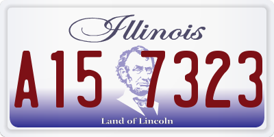 IL license plate A157323