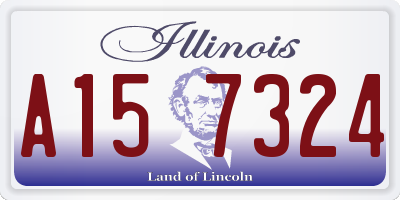 IL license plate A157324