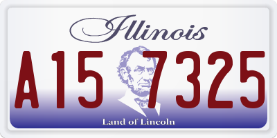 IL license plate A157325