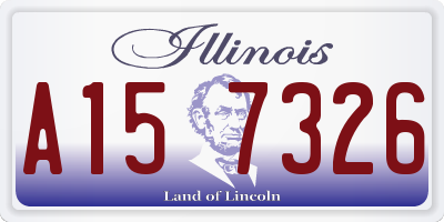 IL license plate A157326