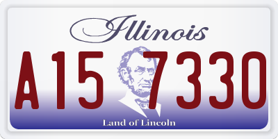 IL license plate A157330