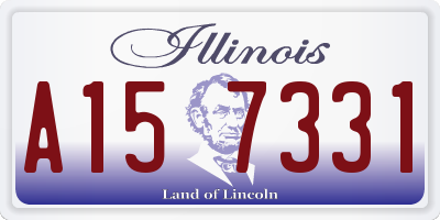 IL license plate A157331