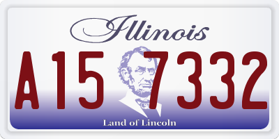 IL license plate A157332