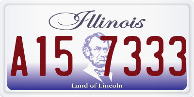 IL license plate A157333