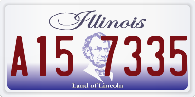 IL license plate A157335