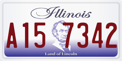 IL license plate A157342