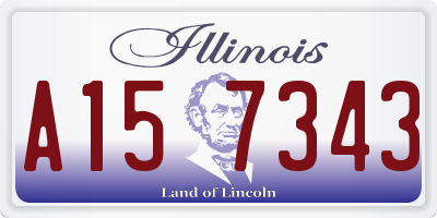 IL license plate A157343