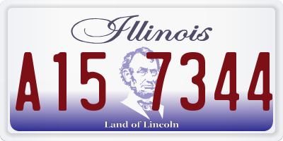 IL license plate A157344