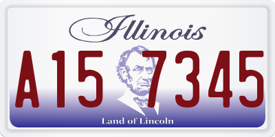 IL license plate A157345