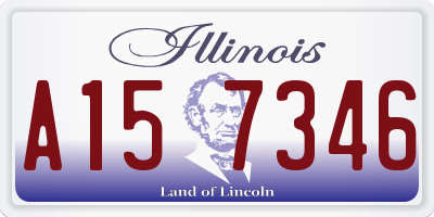 IL license plate A157346