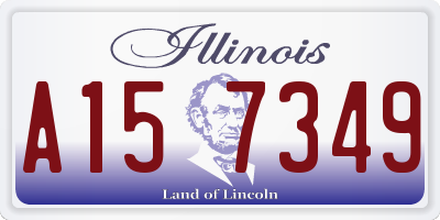 IL license plate A157349