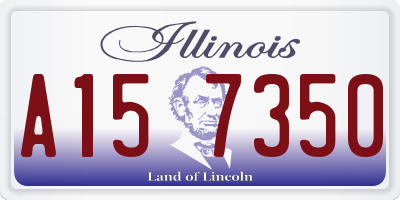 IL license plate A157350