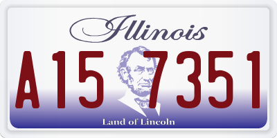 IL license plate A157351