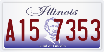 IL license plate A157353