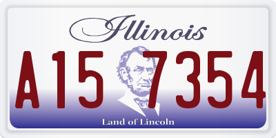 IL license plate A157354