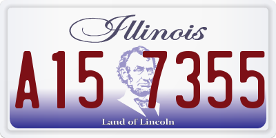 IL license plate A157355