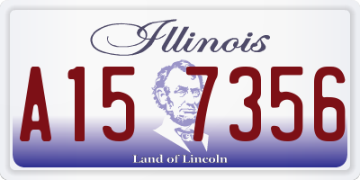 IL license plate A157356