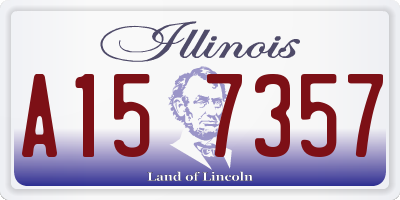 IL license plate A157357